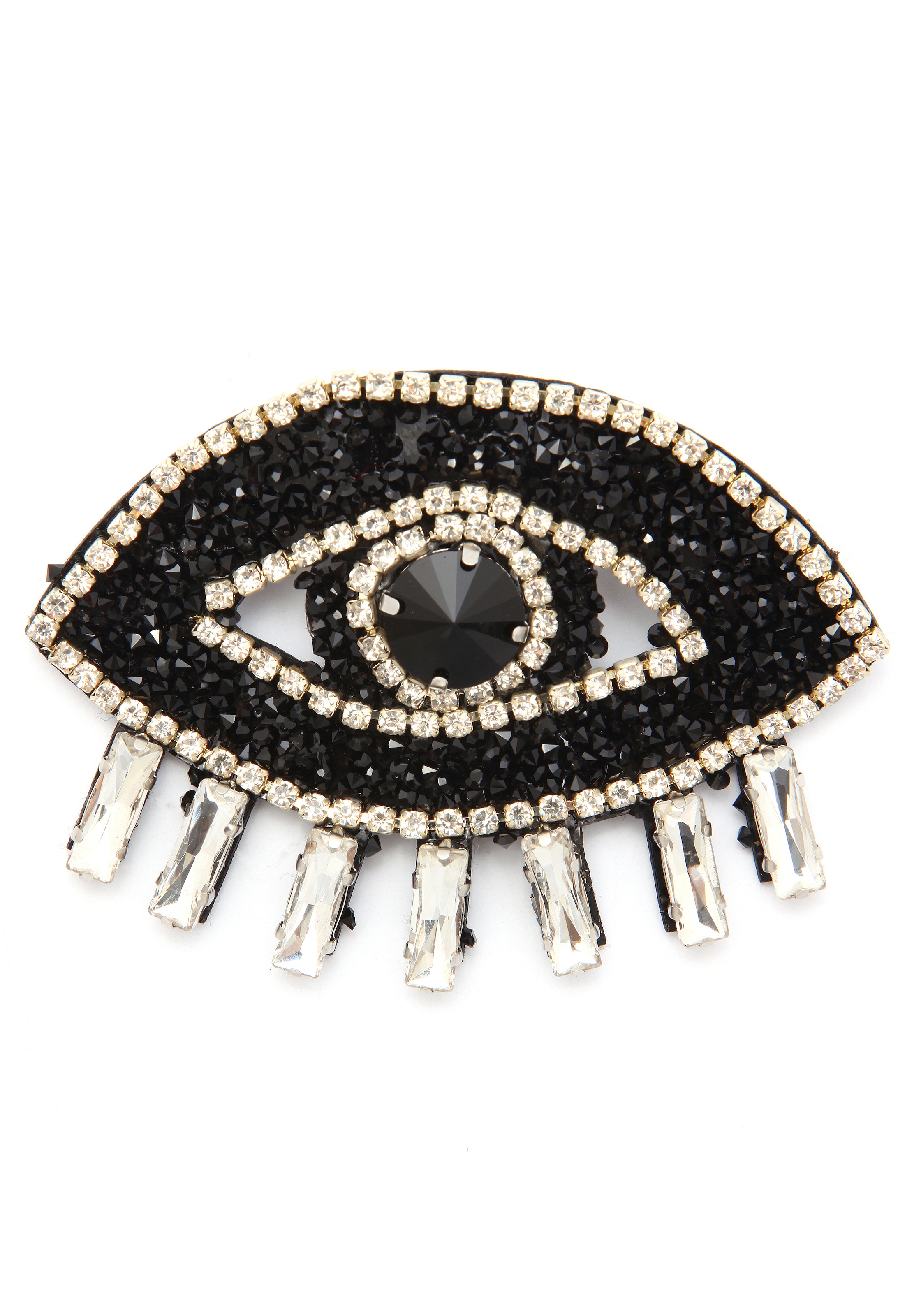 Firetti Brosche »Schmuck Geschenk Ansteckschmuck Auge, funkelndes Design« ()  mit Glasstein