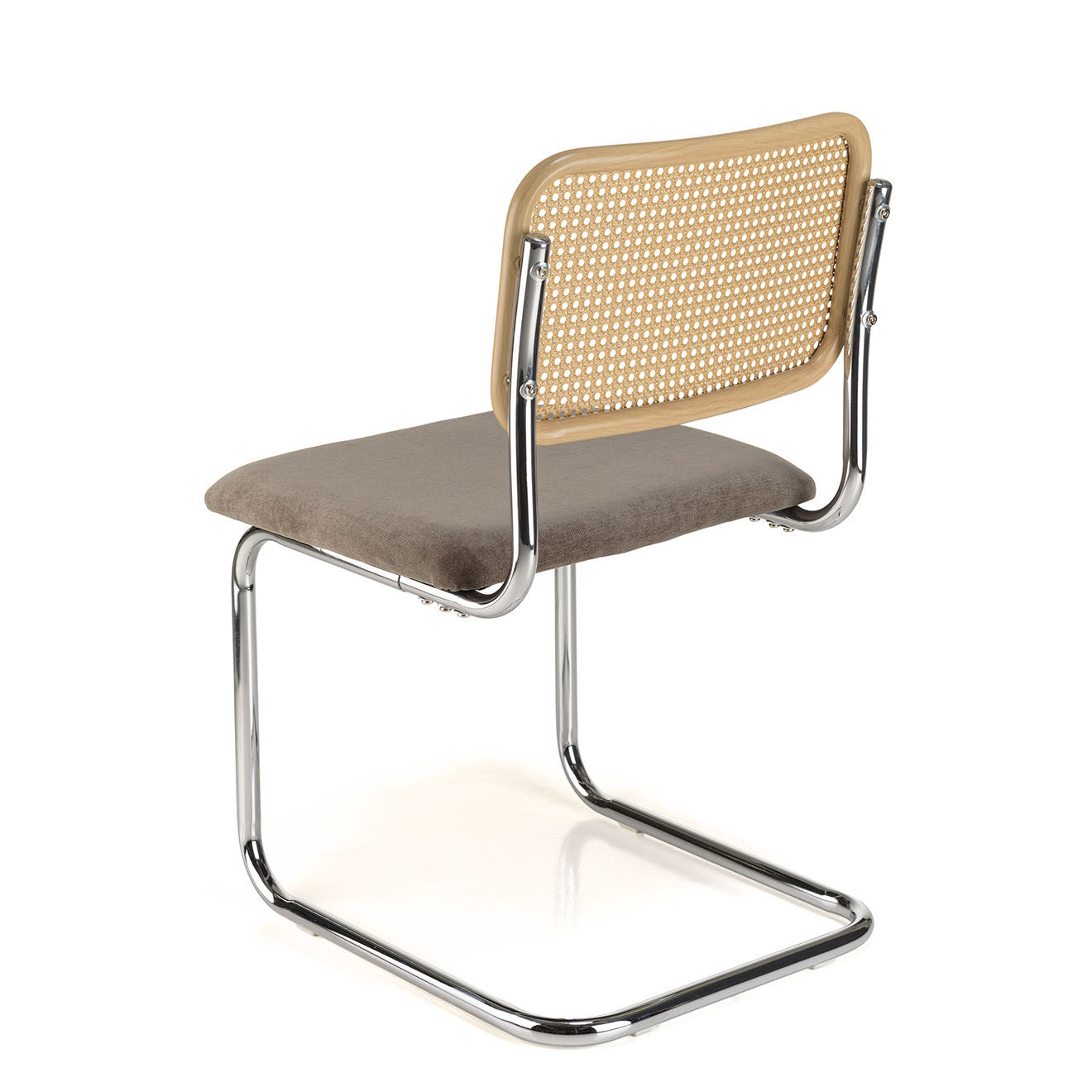 Macabane 2 Chaises Léa taupe - 50x56x84 cm