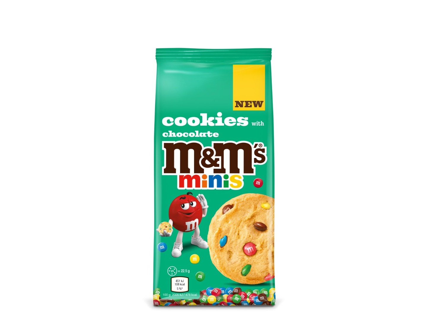 BOLACHAS M&M'S MINI COOKIES 180G