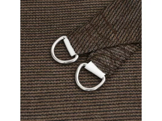 Voile d'ombrage 160 g/m² Marron 6x8 m PEHD