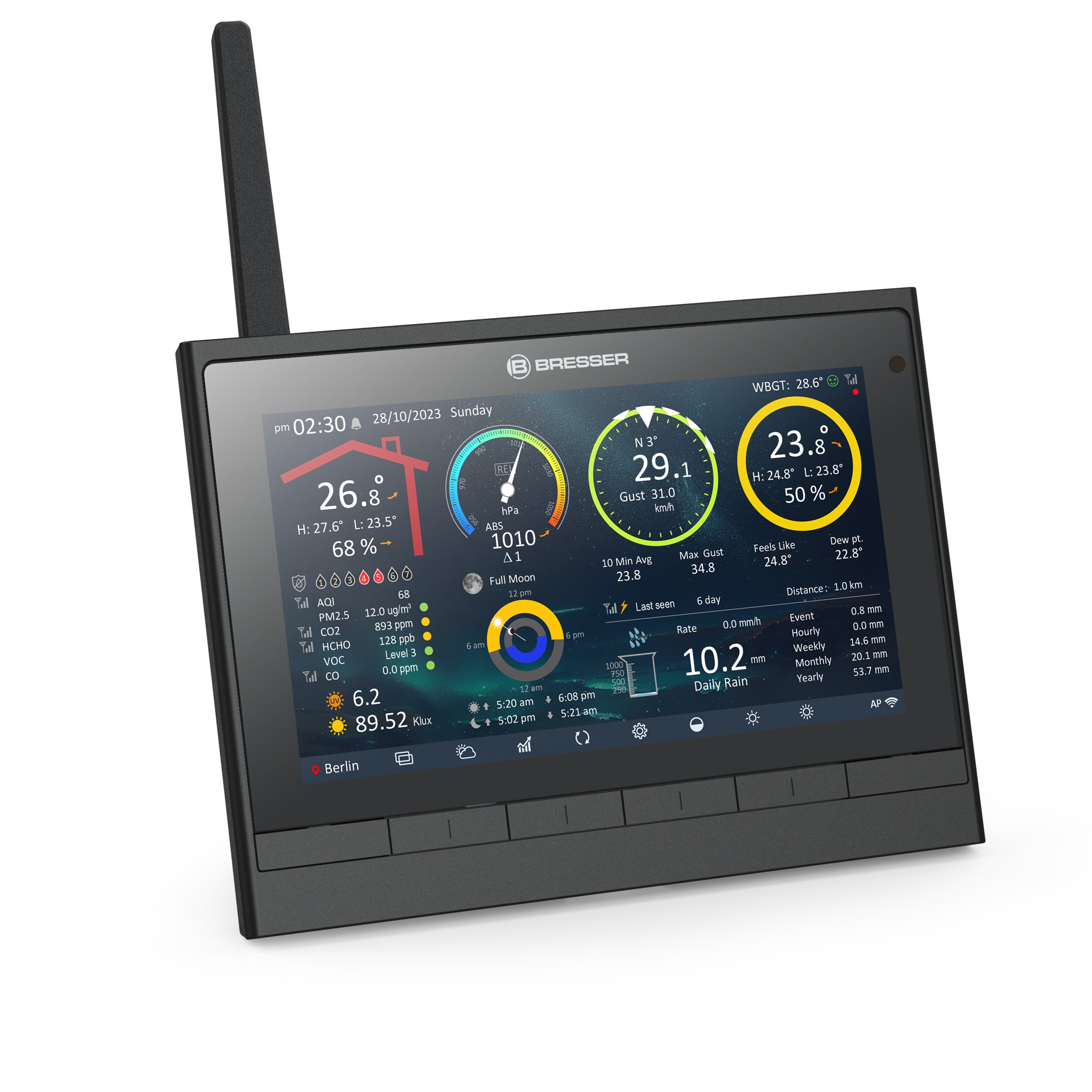 BRESSER 9-in-1 MeteoChamp HD WLAN Wetterstation