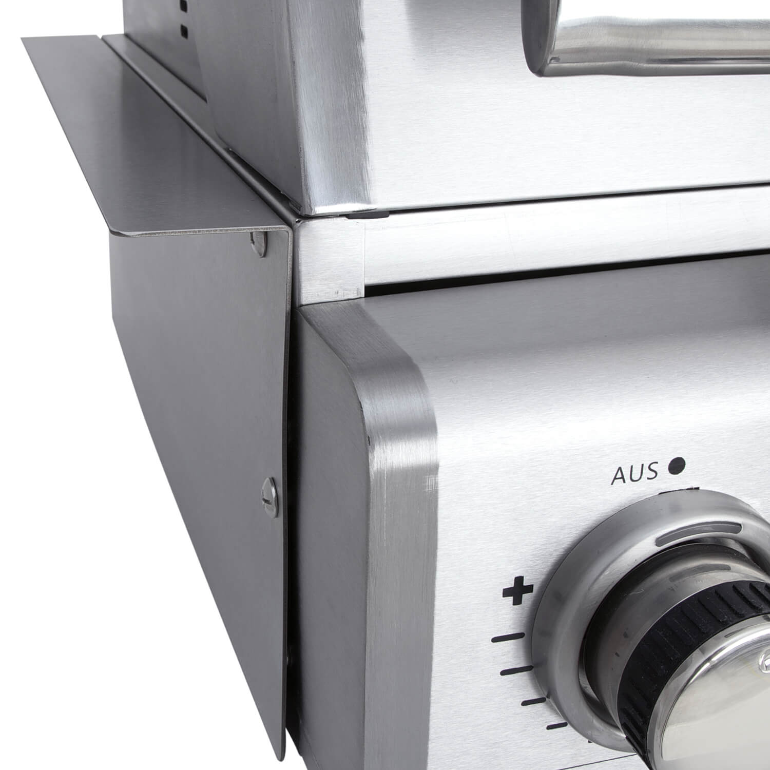 Hochwertiger Einbau Gas-Grill Top Line ALL'GRILL CHEF S aus Edelstahl: Top-Einsteiger mit 2 Brennern und Backburner