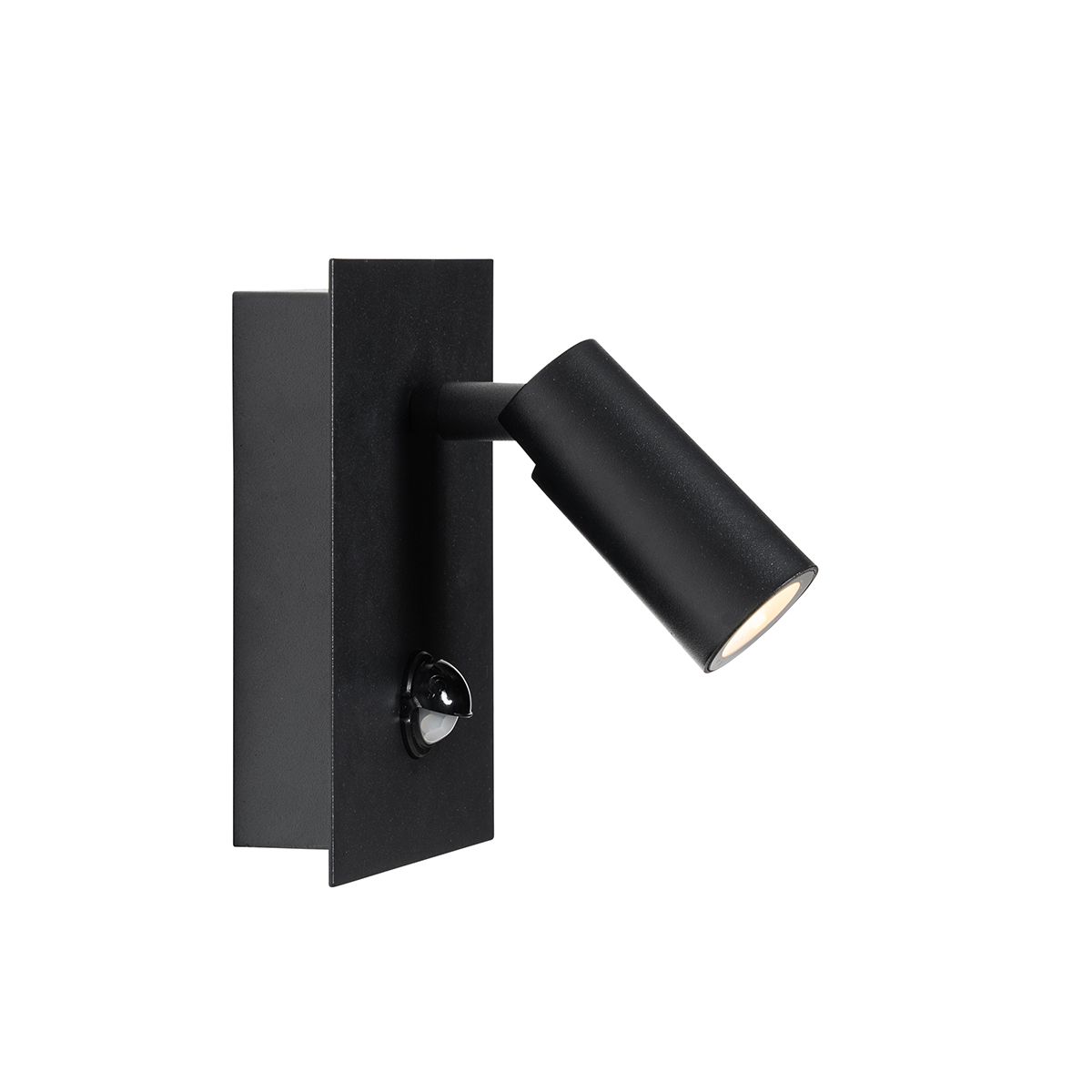 Buiten wandlamp zwart incl. LED IP54 bewegingssensor - Simon