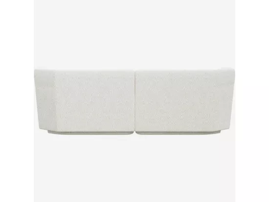 HABITAT - Canapé modulable 2 places en tissu - Blanc albâtre - Design by Anthony Guerrée - Umberto