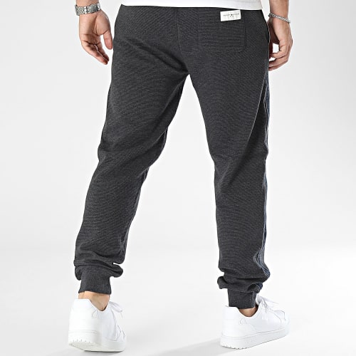 Pantalon Jogging A Bandes 3013 Gris Anthracite Chiné