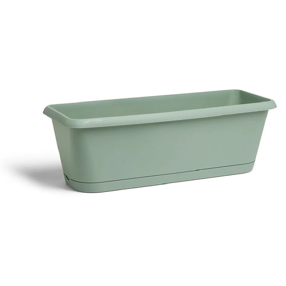 Jardinière Chorus verte 9,4L 48,8x18,8xH16,1cm
