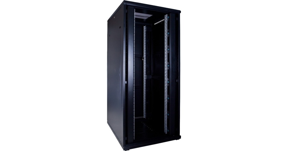 DSI37U serverkast met glazen deur - DS8037 server rack  (Zwart, 800 x 1000 x 1800mm)