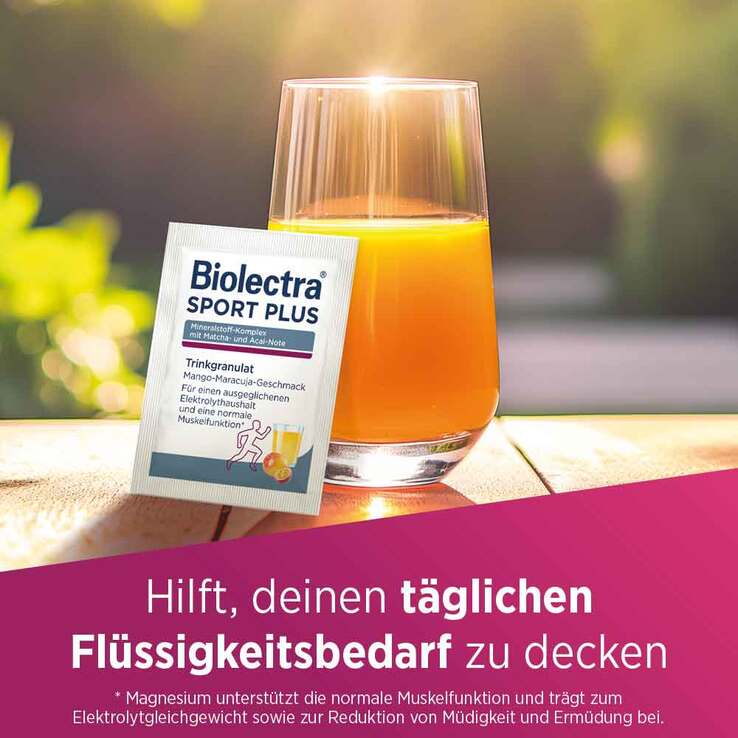 Biolectra Sport Plus Trinkgranulat, 20 St