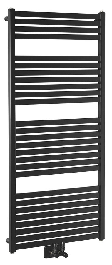 Sapho Tondi radiator zwart mat 60x133cm 730W