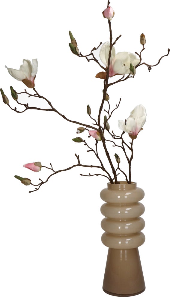 Vaas Disk beige D 12 H 30 cm