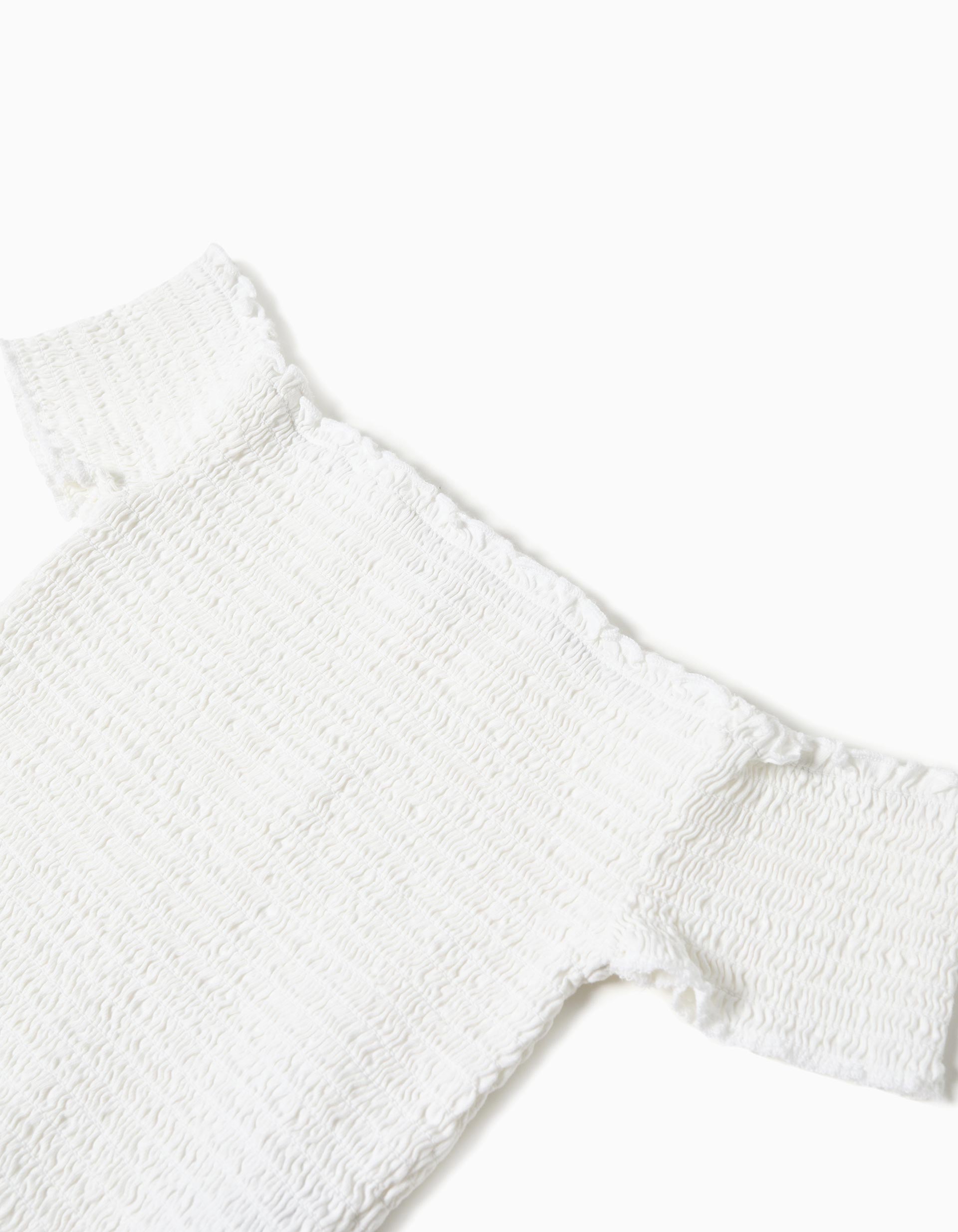 Top Smock, Menina, Branco