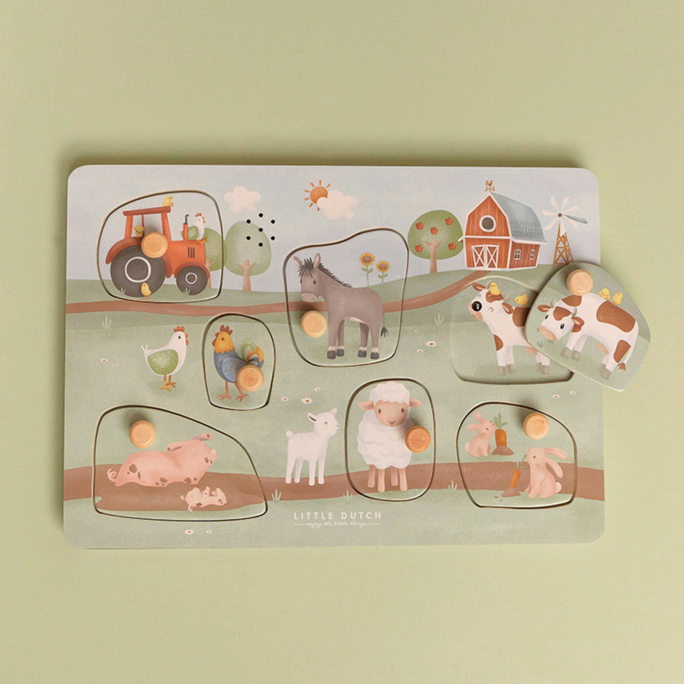 Little Dutch Sound-Greif-Puzzle Little Farm