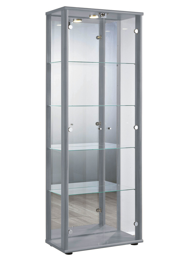 Vitrine, 2-türig, mit LED-Beleuchtung