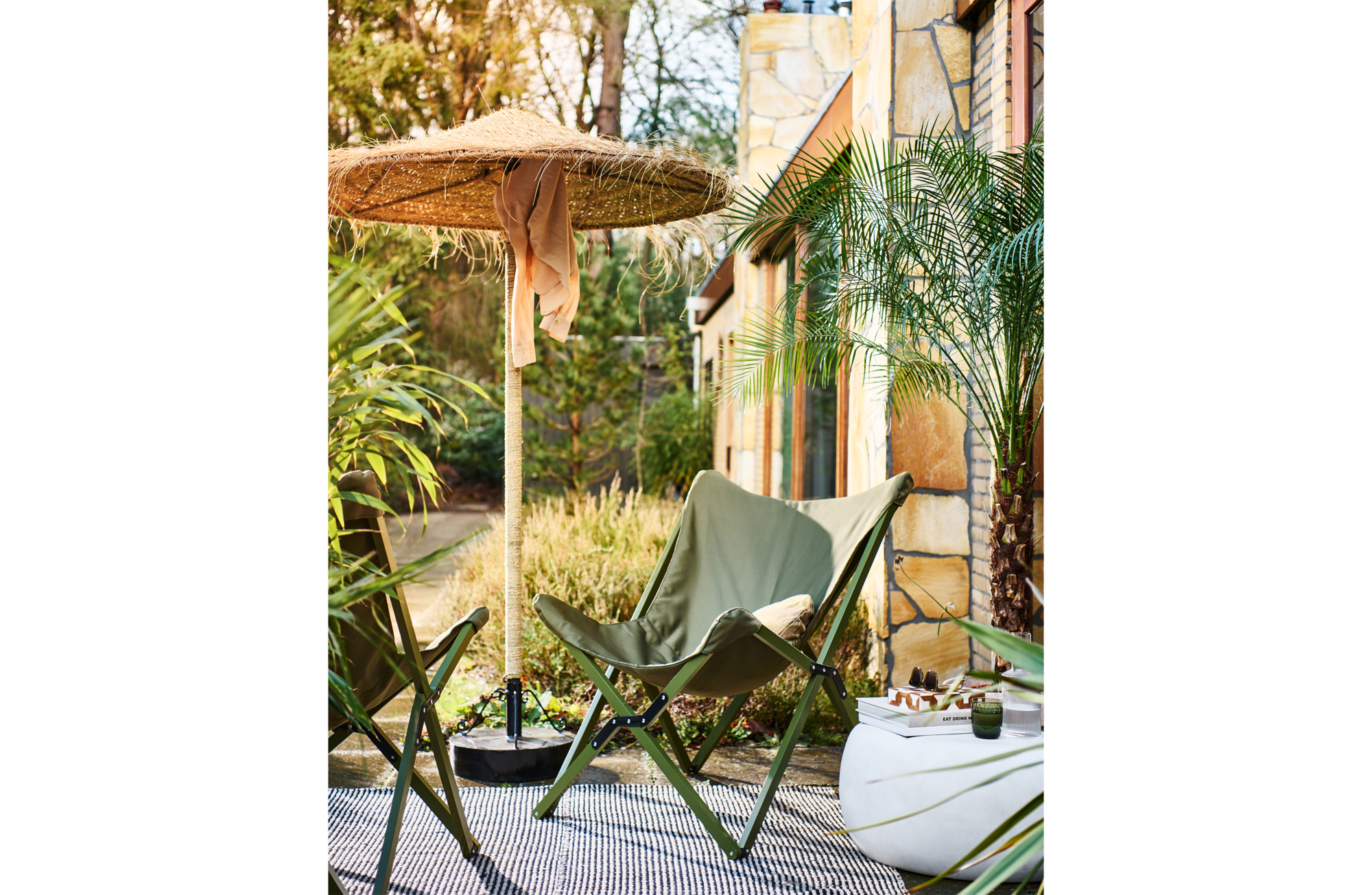 Opvouwbare buitenstoel Lazy Afternoon Lazy Afternoon Opvouwbare Buitenstoel - Camouflage Groen
