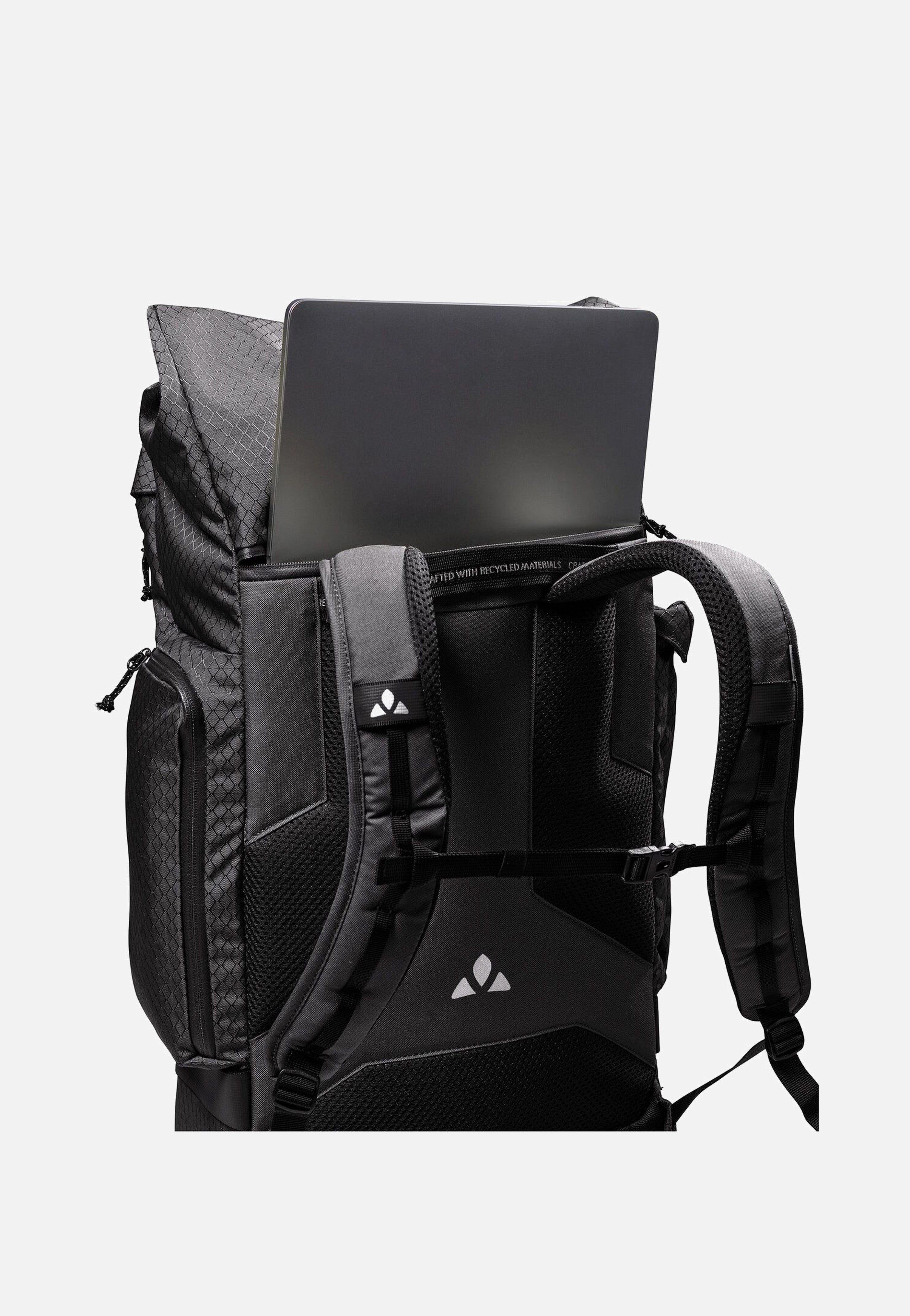 Cyclist Pack Black - Rolltop Rucksack