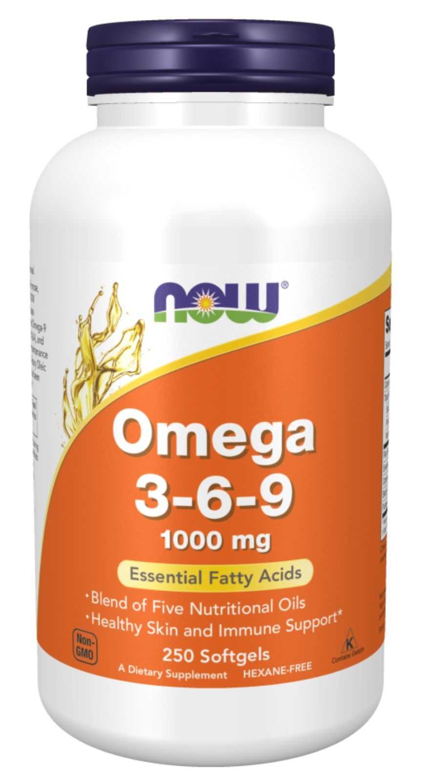 NOW Foods Omega 3-6-9 100 cápsulas blandas