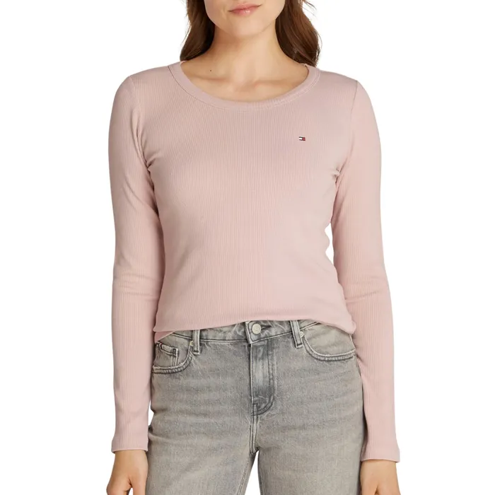 Tommy Hilfiger Slim 5X2 Rib Longsleeve Shirt Dames