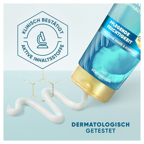 Head & Shoulders DermaXPro Pflegende Feuchtigkeit Leichte Spülung mit Kokosöl und Ceramide-Komplex für Trockene Kopfhaut