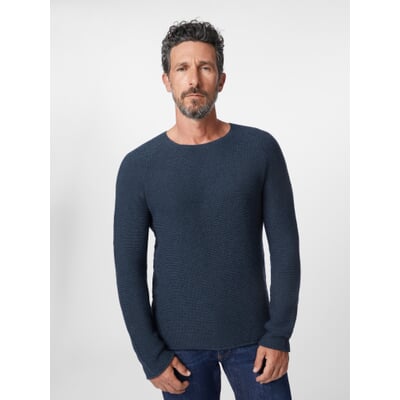 Seldom Herren-Pullover Raglanärmel, Blau