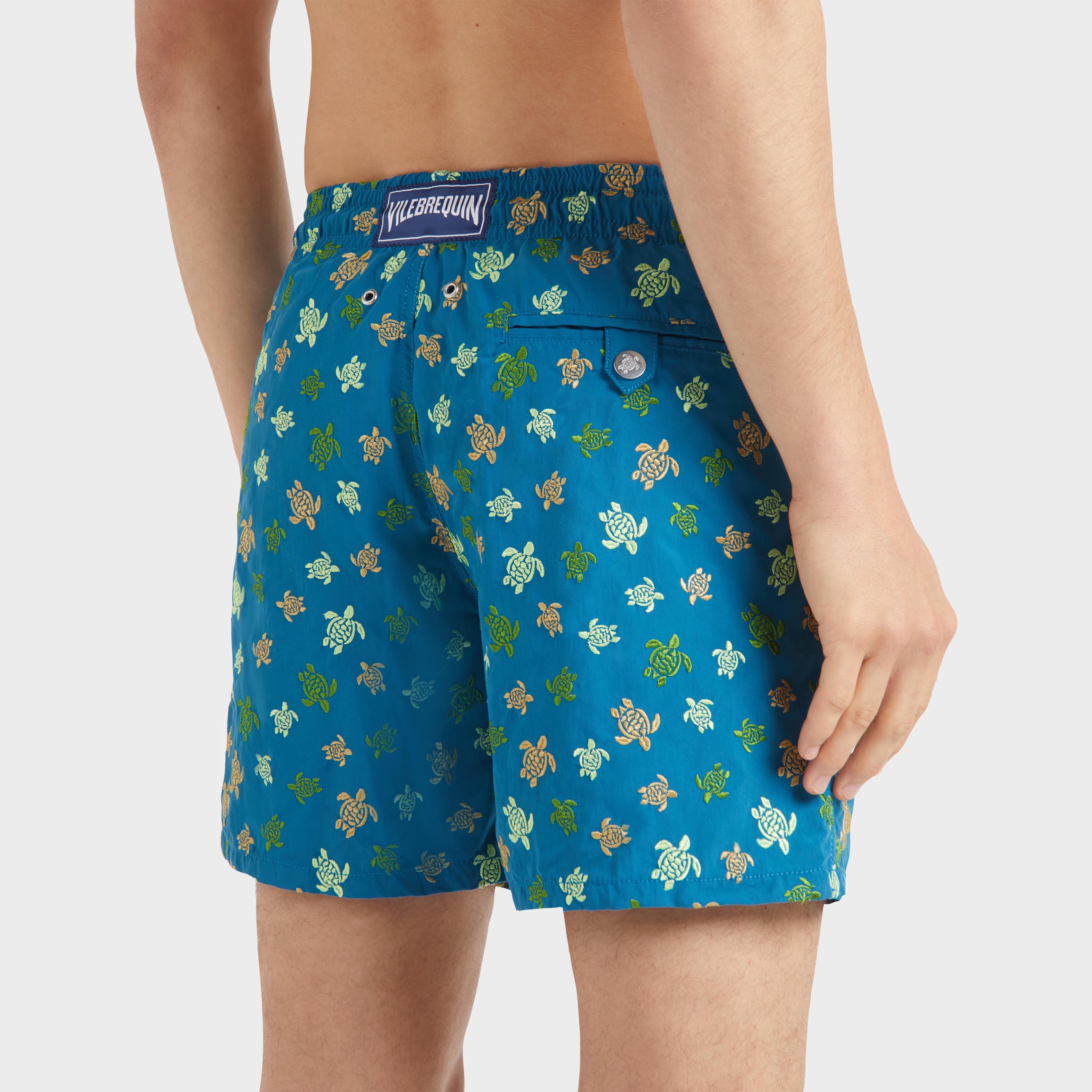 Maillot de bain homme brodé Ronde des Tortues