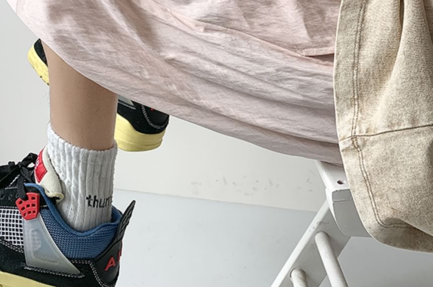 emeisa - Effen shorts met trekkoord in de taille