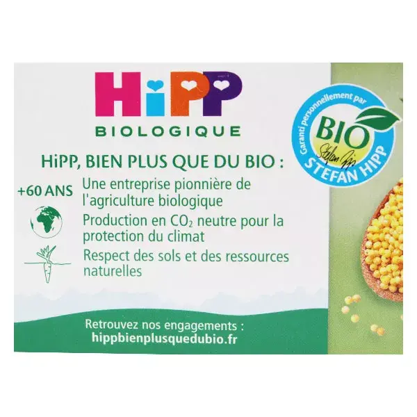 Hipp Organic P'tits Veggies - Refogado de Legumes e Sêmola +6m 2 x 190g