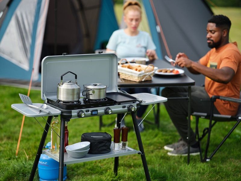 Campingaz Camping Kitchen 2 Multi-Cook Plus – Camping Kooktoestel – 3 Branders