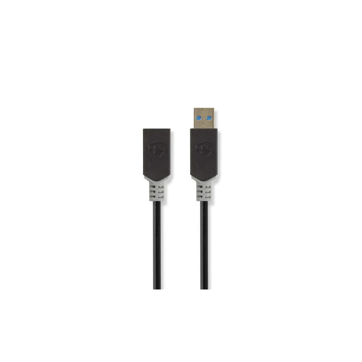 USB 3.0-kabel | Type-C, hann - A, hunn | 0,15 m | Antrasitt