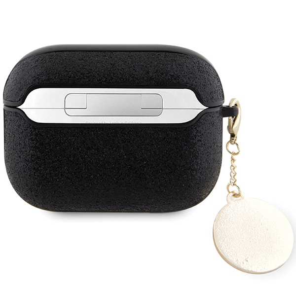 AirPods Pro 2 / AirPods Pro Diamond Charm Gummi Schutzhülle Abdeckung   Herz Anhänger (GUAP2PGEHCDK) - Schwarz