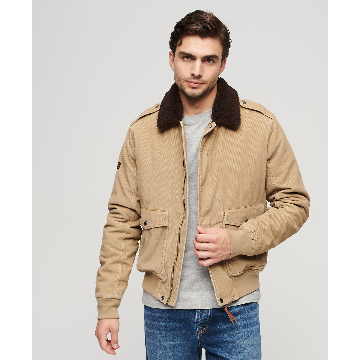 Jaqueta SUPERDRY com gola de veludo