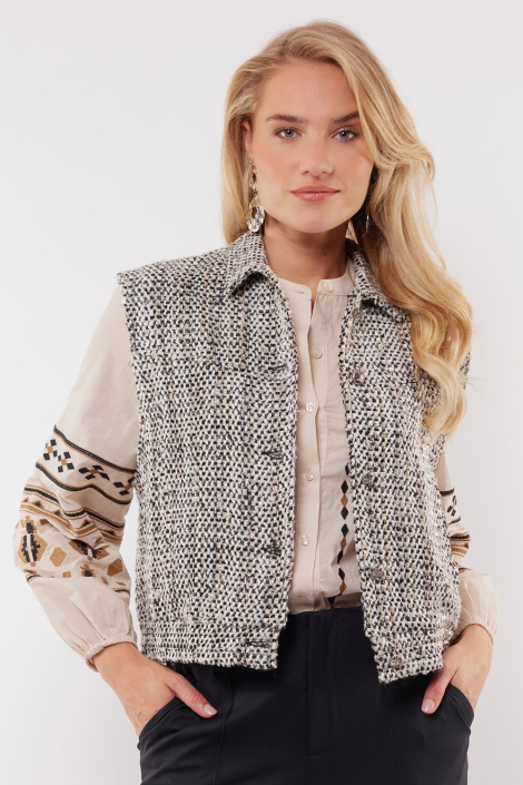 C&S The Label zwarte dames gilet