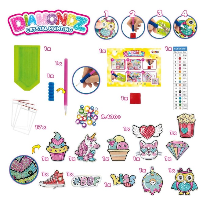 DIAMONDZ - Bastelset Sticker Mega Set