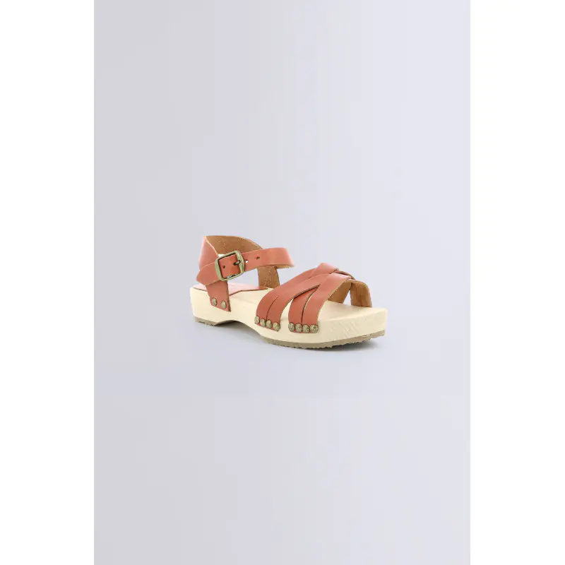 SOLAR CAMEL BRIQUE SANDALES Cuir Fille