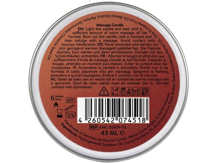 Amorelie Massagekerze Care Vanilla and Sandalwood 1 Stück Massagekerze ein purer Genuss bei jeder Massage