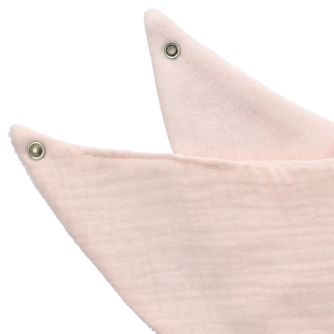 Topomini Baby Musselin-Bandana mit Frottee-Innenseite zartrosa