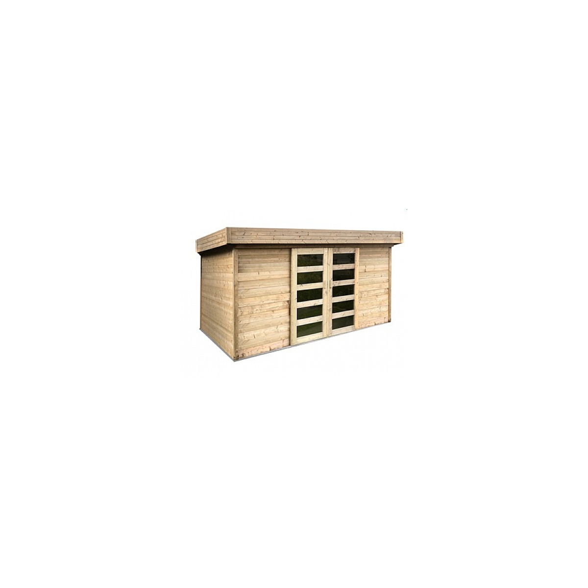 Abri de jardin stockholm 28 mm autoclave 3,6 x 2,4 m
