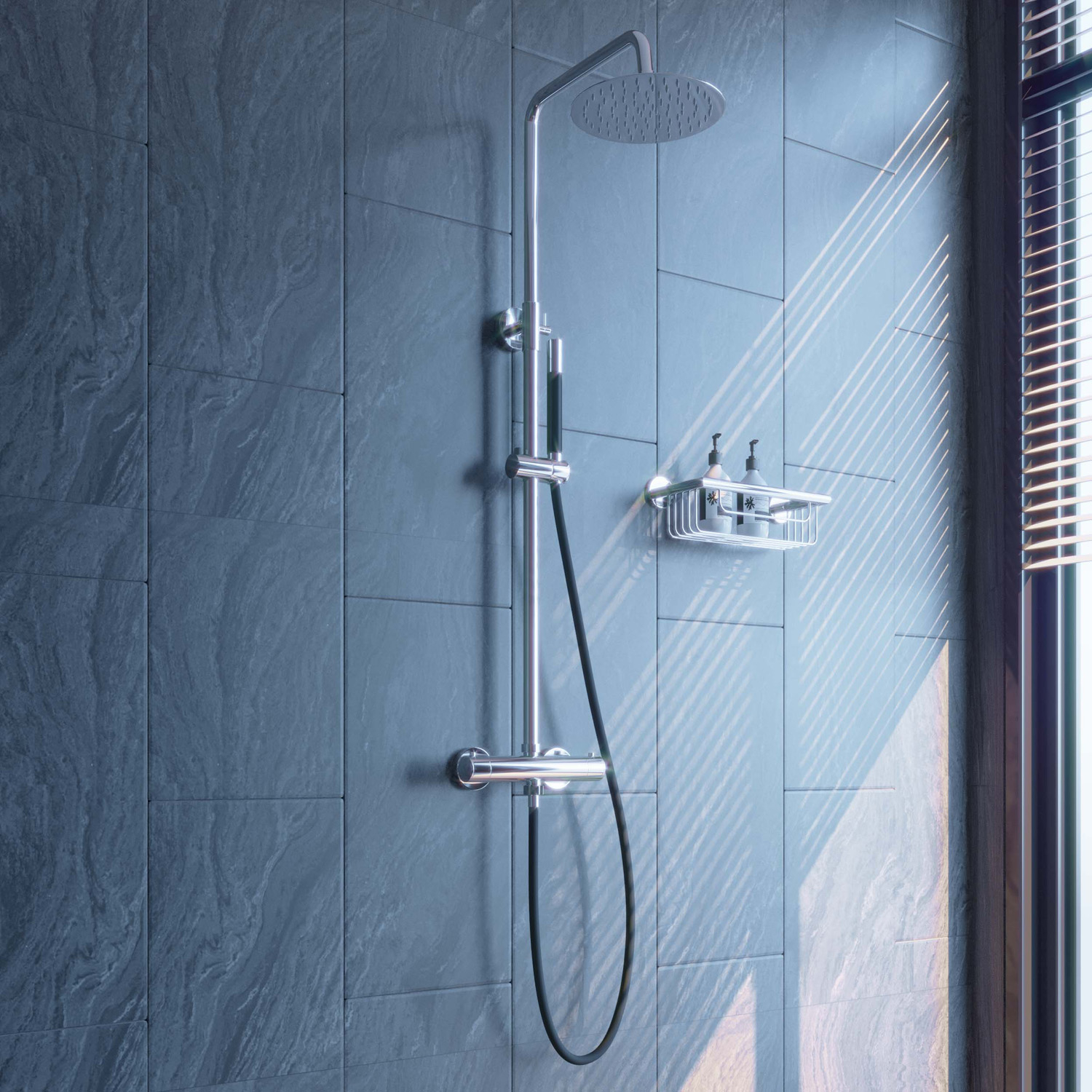 Saniclear Talpa Pro opbouw regendouche chroom 30cm hoofddouche