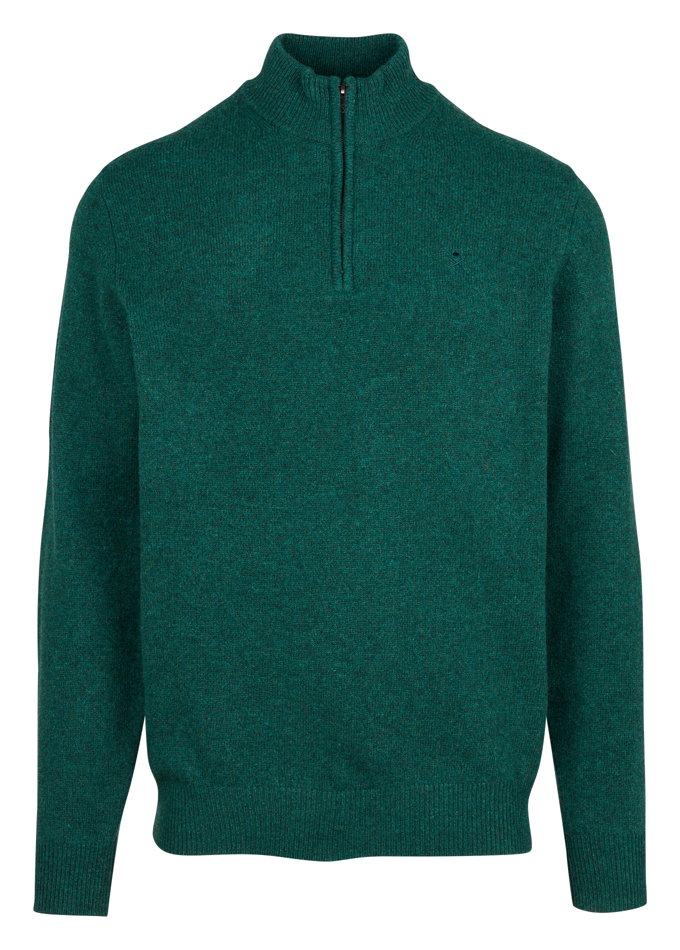 Pull zippé en laine | Vert
