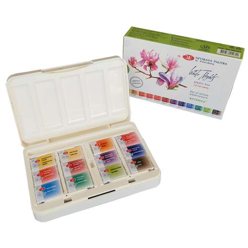 WHITE NIGHTS™ Künstler-Aquarellfarben-Set Botanica