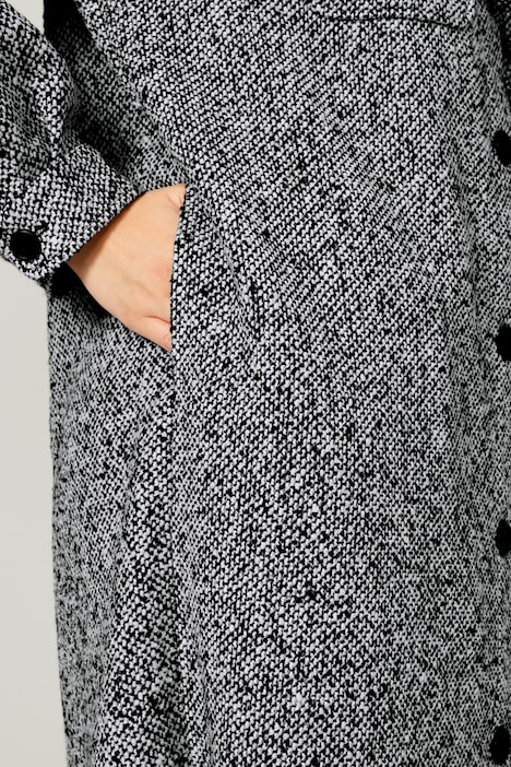 Long-Hemdjacke, Hemdkragen, Langarm