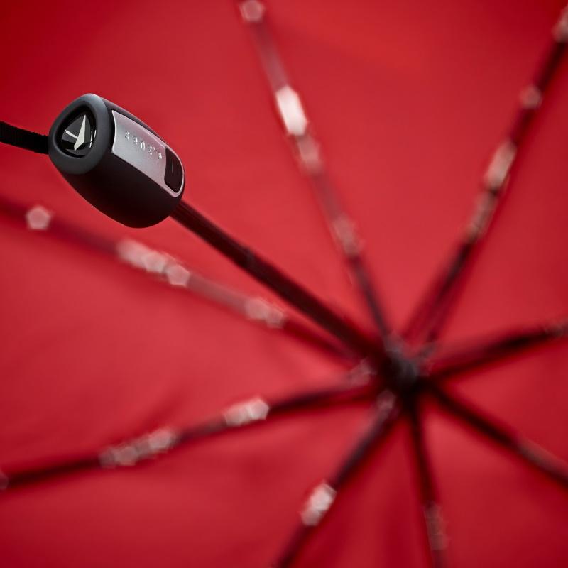Senz° Mini Automatic Opvouwbare Storm Paraplu Rood