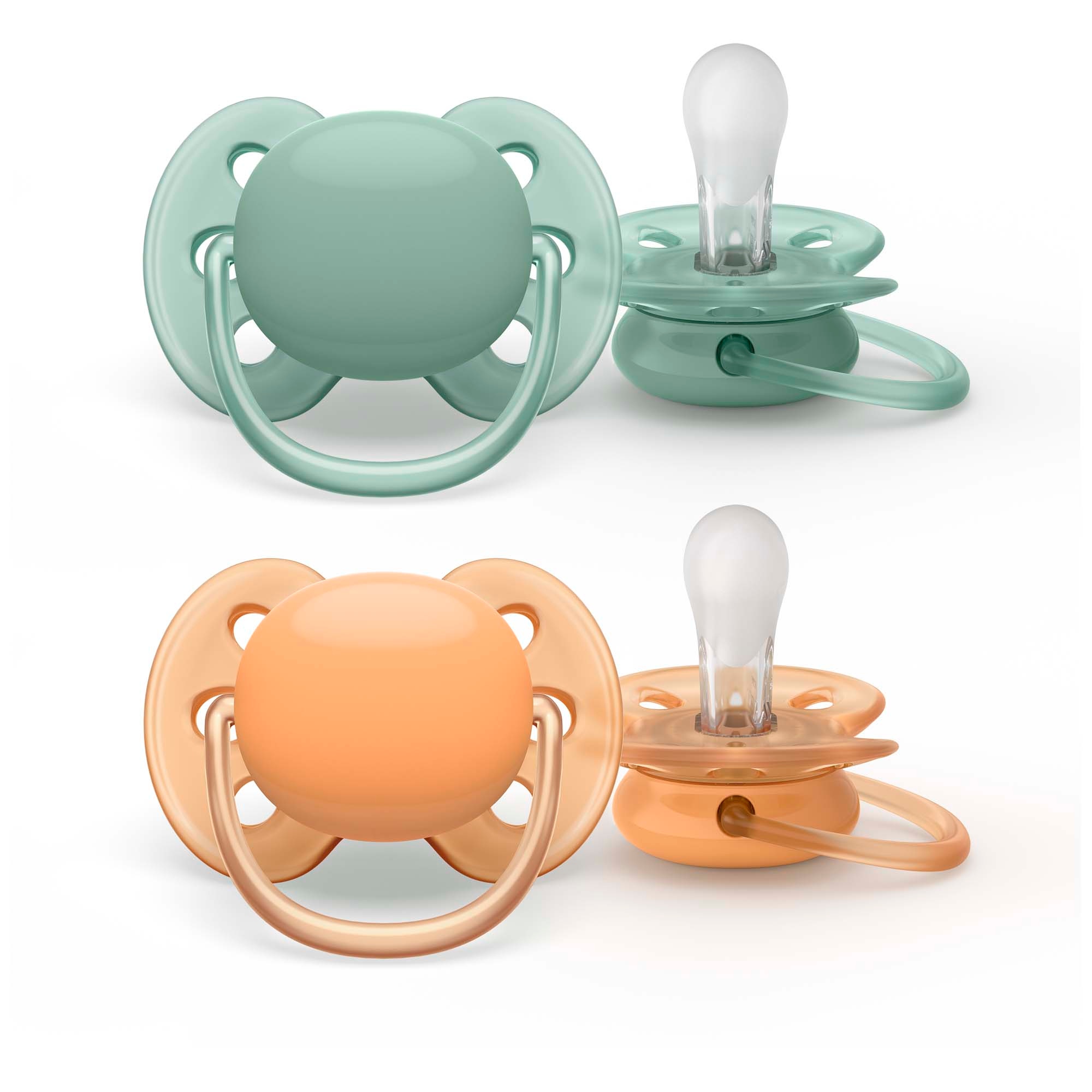 Philips Avent Ultra Soft Fopspeen 0-6 mnd 2-pack blauw