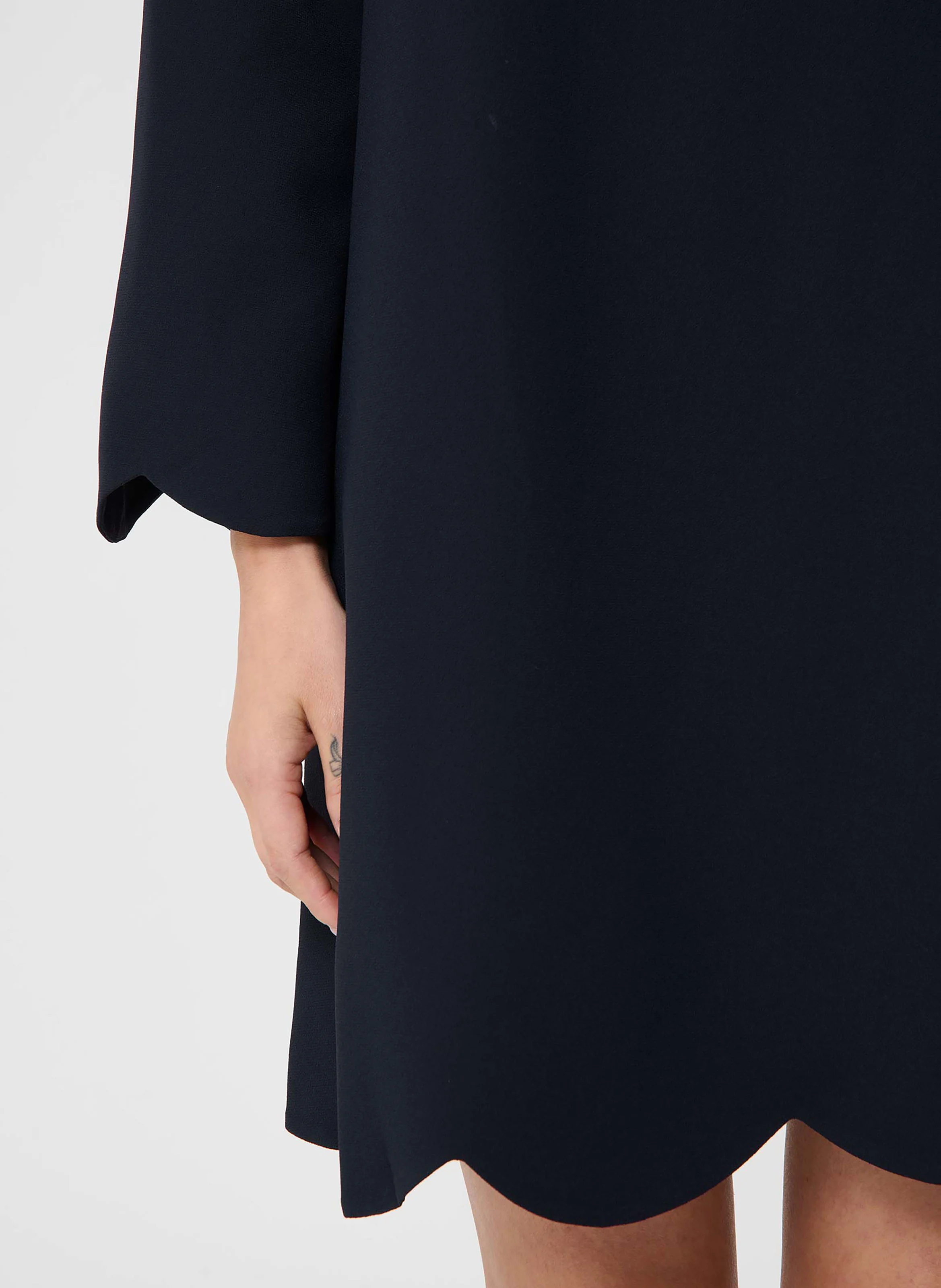 RUODA - Robe courte trapèze| Bleu