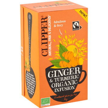 Clipper Ginger & Turmeric Organic Infusion 20 Stuks 36 g