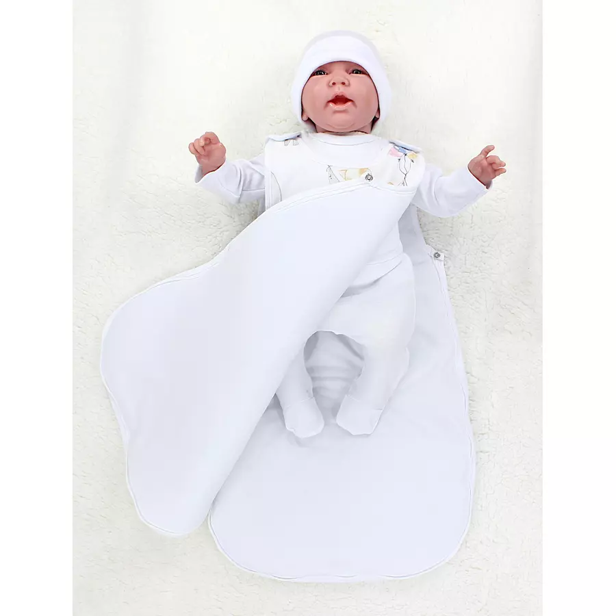 TupTam Baby Ganzjahres Schlafsack Wattiert weiß