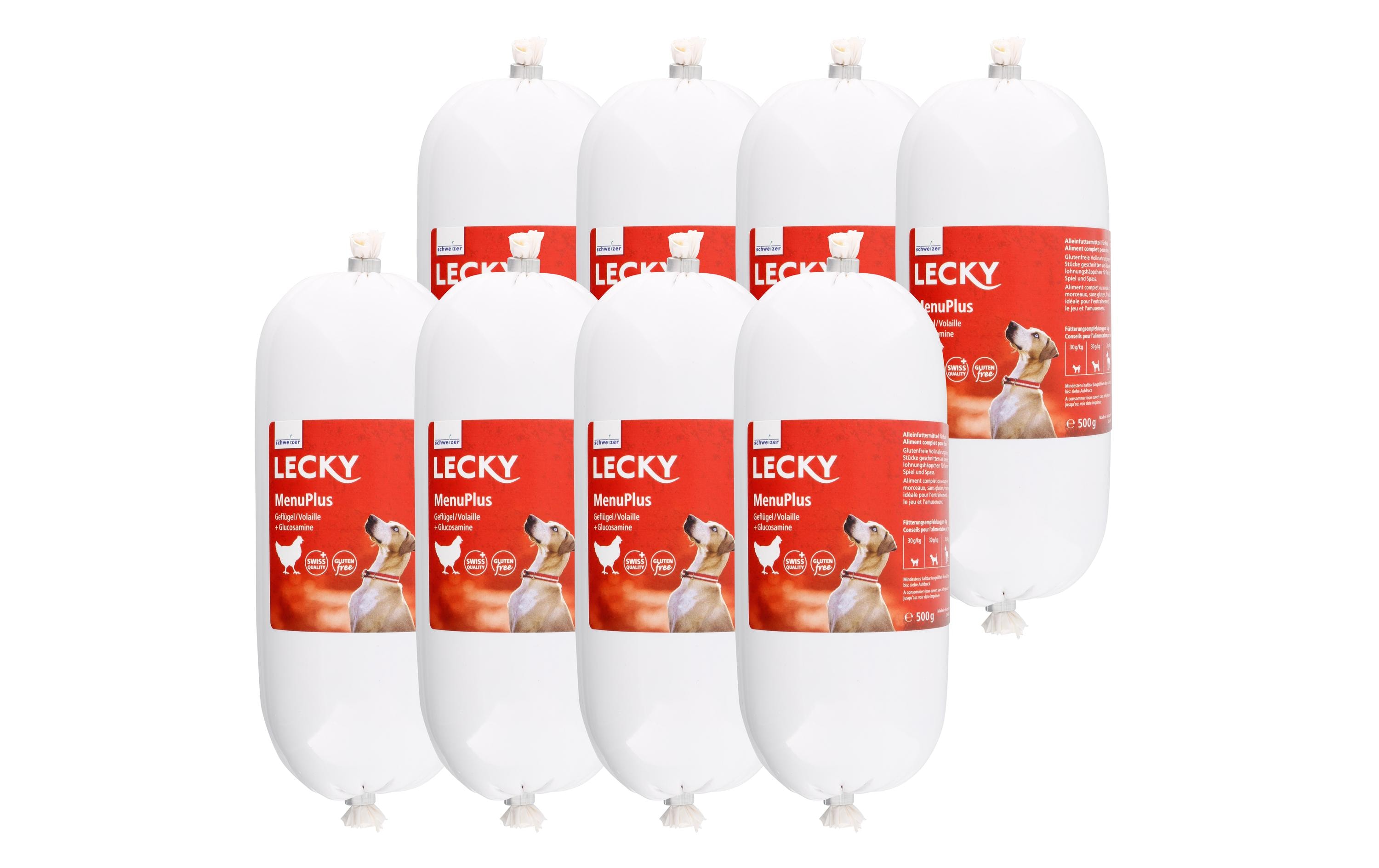 Nassfutter MenuPlus Geflügel, 8 x 500 gAlleinfuttermittel für ausgewachsene Hunde