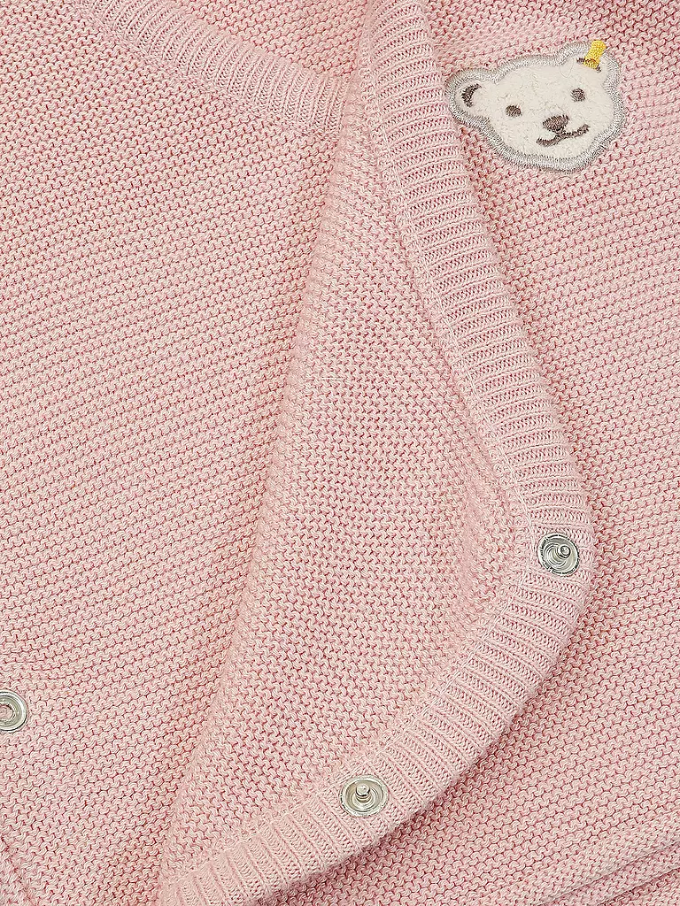 STEIFF Baby Set Strickjacke und Strickhose 2 teilig rosa