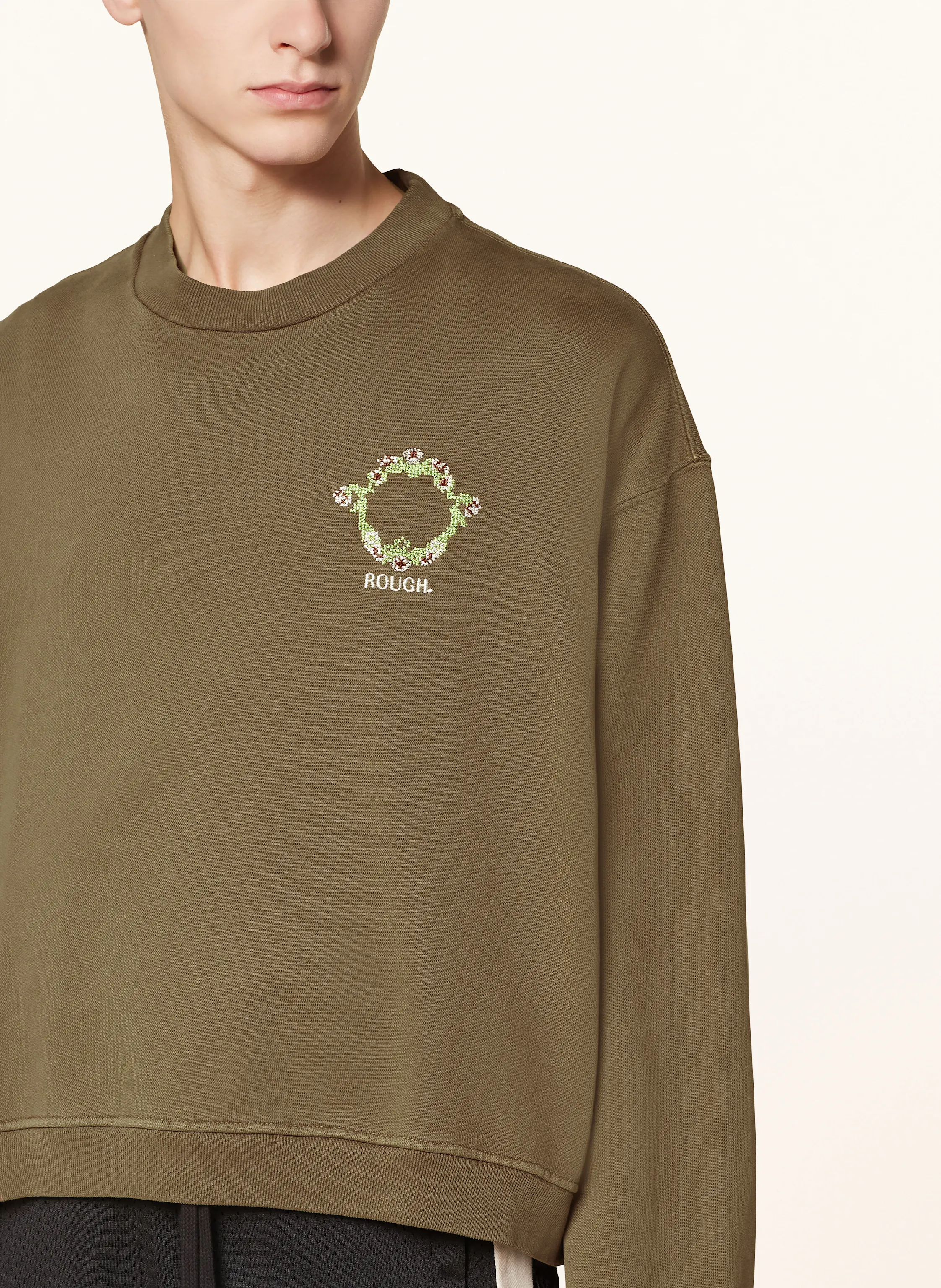 rough. Sweatshirt FLORAL