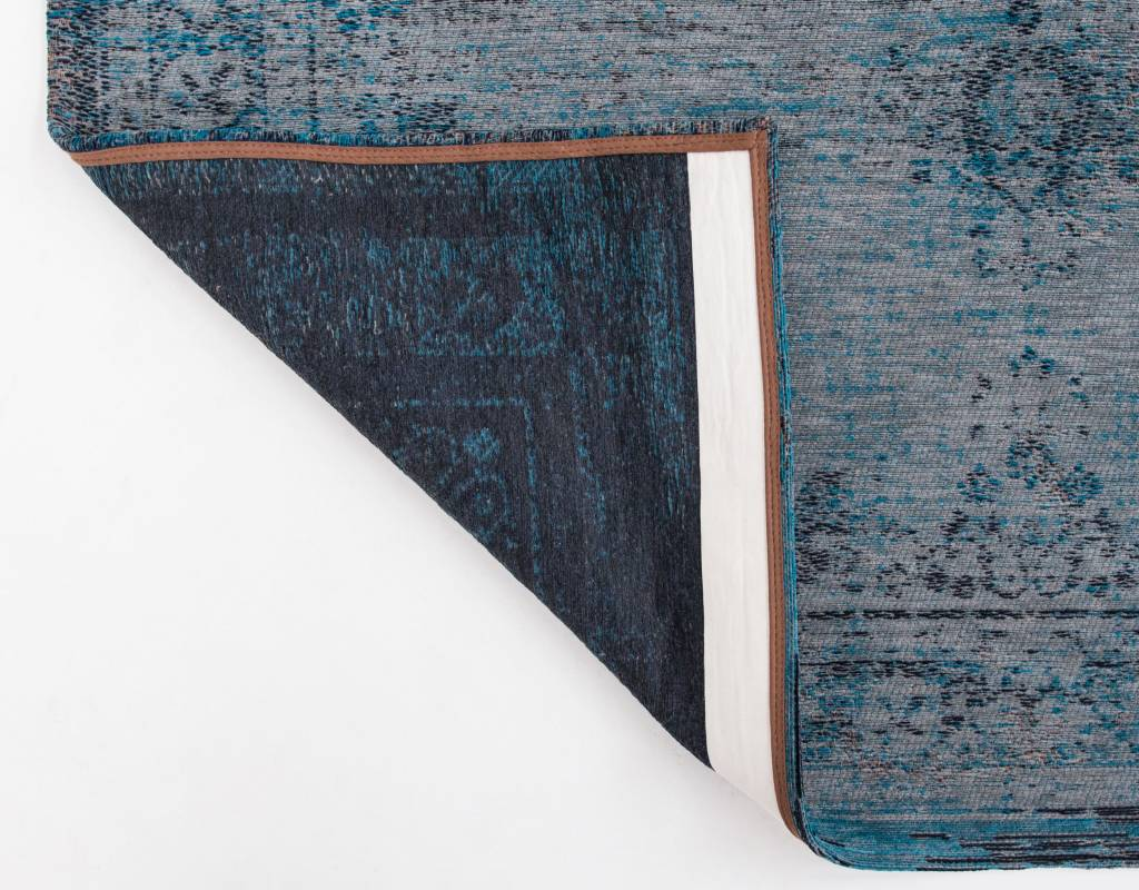 Louis de Poortere Vloerkleed - Fading World Grey Turquoise 8255 - 170 x 240 cm