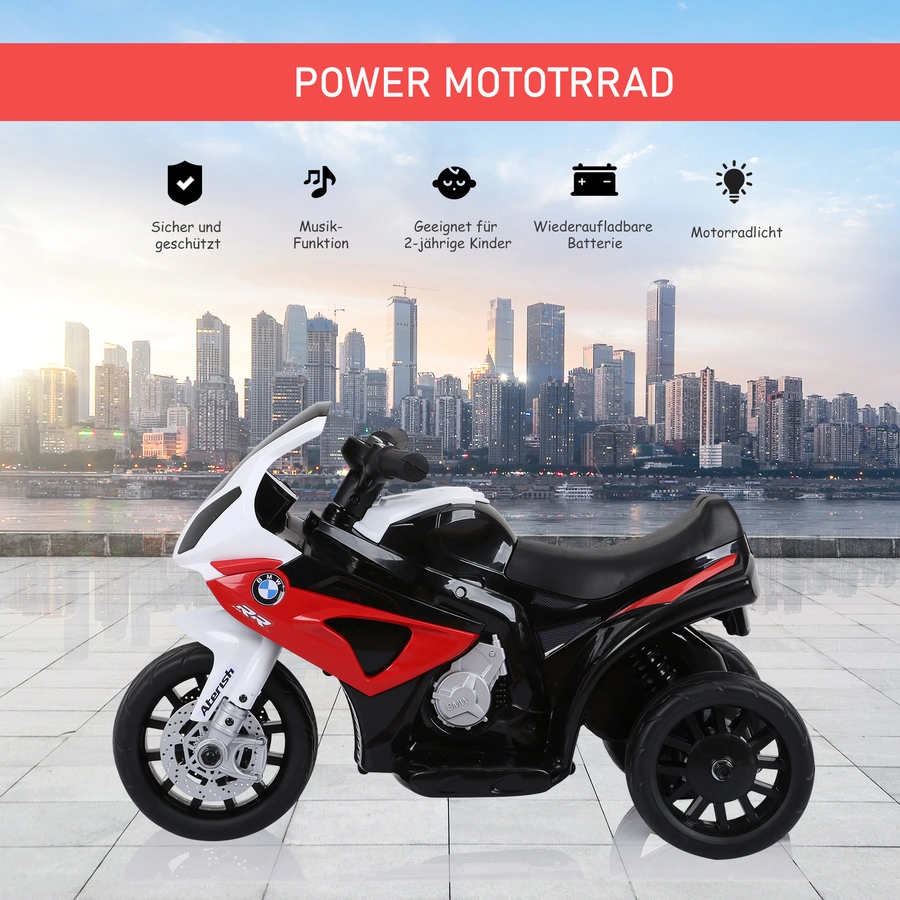 HOMCOM Kindermotorrad BMW S1000RR rot
